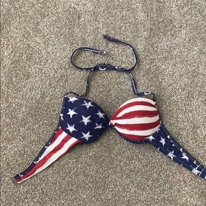 American flag swimsuit top